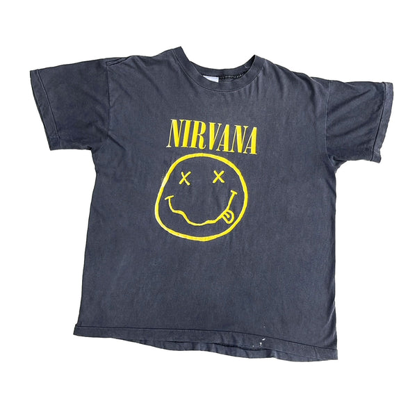NIRVANA 'SMILEY' '92 T-SHIRT