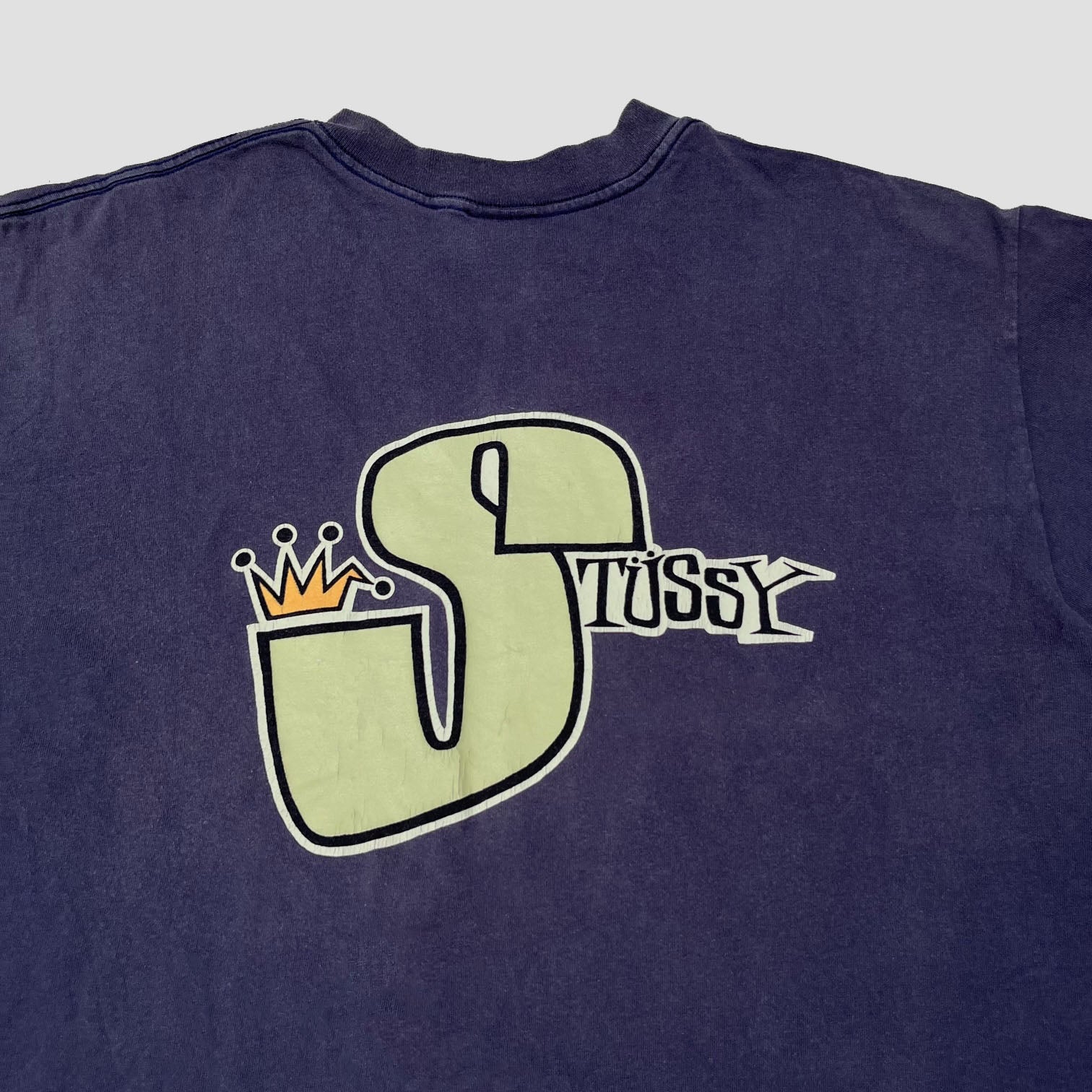 STÜSSY 'BIG S CROWN' 90'S T-SHIRT – Temple of Nostalgia