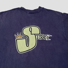 Load image into Gallery viewer, STÜSSY &#39;BIG S CROWN&#39; 90&#39;S T-SHIRT