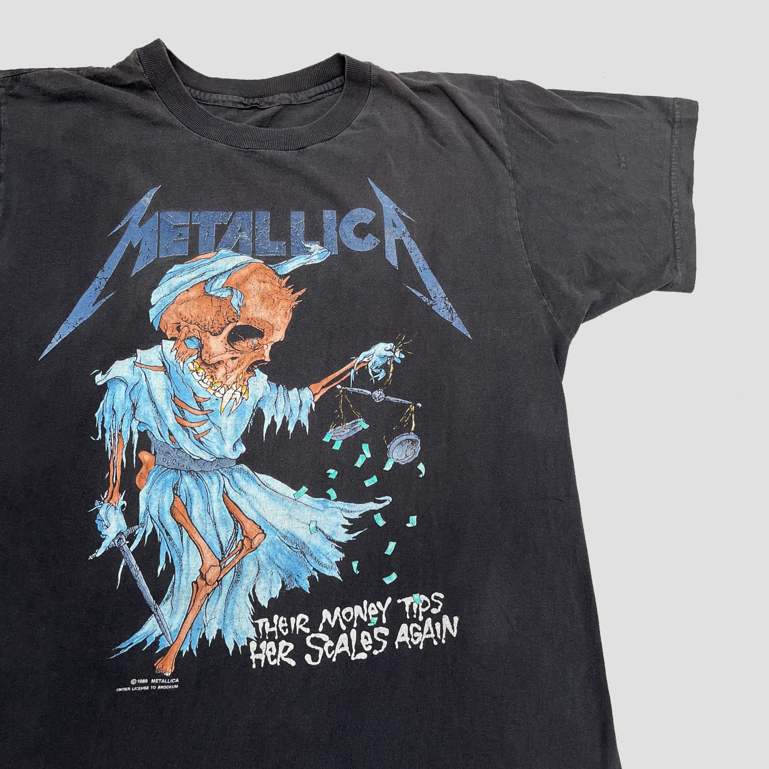 メタリカ pushead doris BROCKUMタグ XL 89年製 - Tシャツ/カットソー 