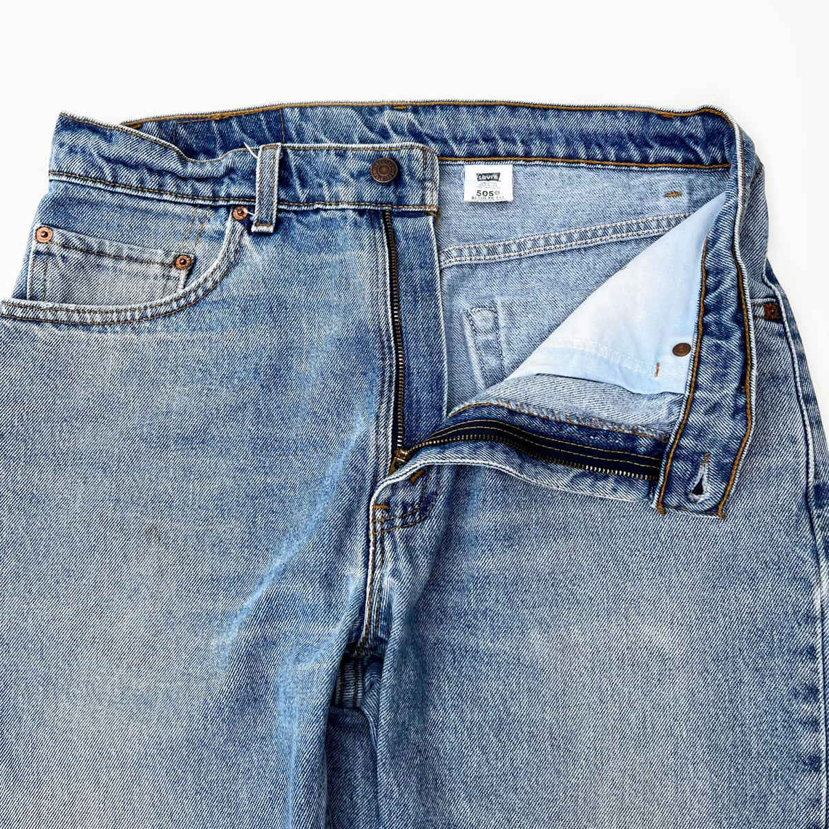 Levi's 505 99年USA製　W33 L31 LEVI'S 505 90'S DENIM JEANS W33 L31 – Temple of Nostalgia