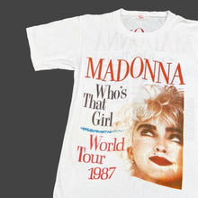 Load image into Gallery viewer, MADONNA &#39;WHO&#39;S THAT GIRL&#39; &#39;87 T-SHIRT