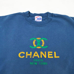 80's Chanel Paris Vintage Soft Thin Bootleg Designer T-Shirt