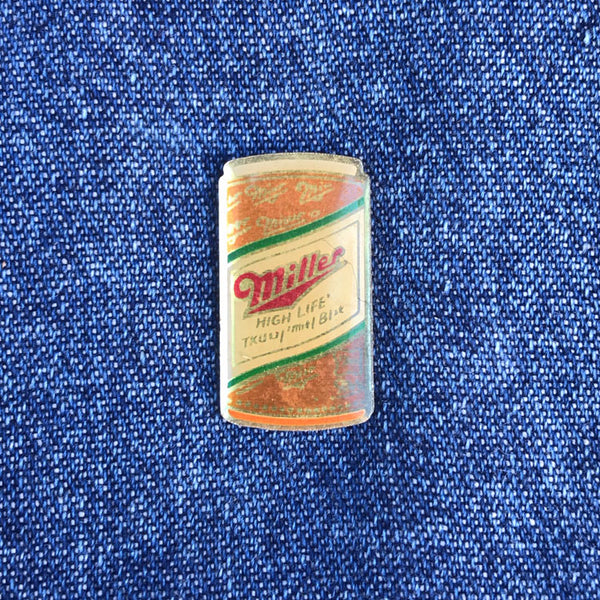 MILLER BEER CAN 80'S PIN